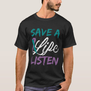 Sparen een Leven Luister de Toestand van het Zelfm T-shirt
