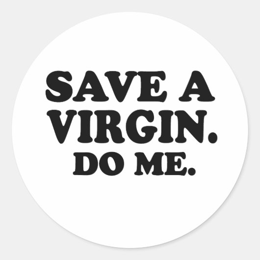 SPAREN EEN MAAGD. DOE ME. RONDE STICKER (Voorkant)