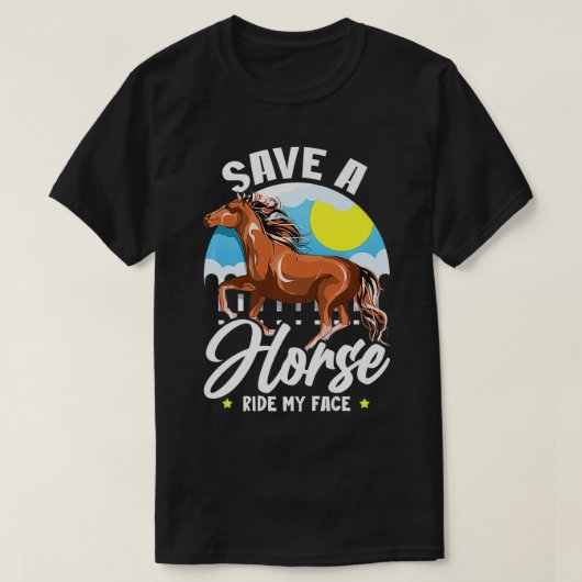Sparen een paard dat mijn gezicht heeft gespaard e t-shirt (Design voorkant)