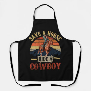 Sparen een Paard Ride een Cowboy  Cowgirl Souther Schort