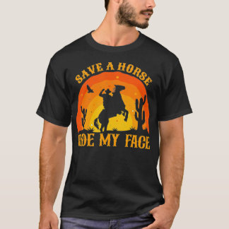 Sparen een Paard ride Mijn gezicht Funny Horse Rid T-shirt