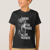 Sparen een Pitbull Euthanize een Hond Fighter Funn T-shirt (Voorkant)