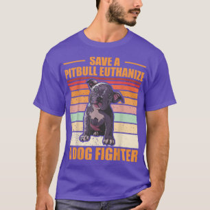Sparen een Pitbull Euthanize een Kleding van de Vu T-shirt