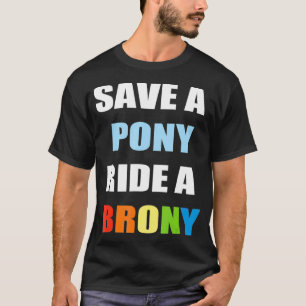 Sparen een Pony Ride A    BronyFunny Bronies T-shirt