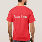 Sparen een Soul: Sarah Brown T-shirt (Achterkant)