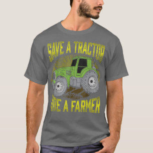 Sparen een trekker ride een Boer T-shirt