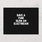 Sparen een zekering voor een zwendelaar en een ele briefkaart (Voorkant)