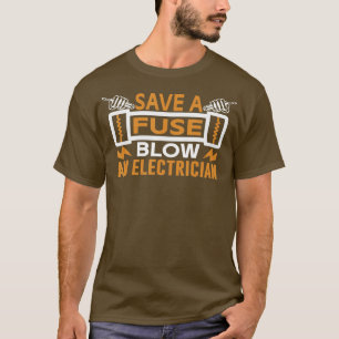 Sparen een zekeringBand een elektricien 2 T-shirt