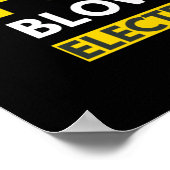 Sparen een zekeringBlow een elektricien Poster (Hoek)