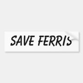 Sparen Ferris Bumpersticker (Voorkant)