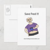 Sparen Fred Briefkaart (Voorkant / Achterkant)
