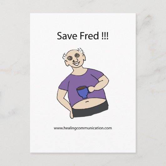 Sparen Fred Briefkaart (Voorkant)