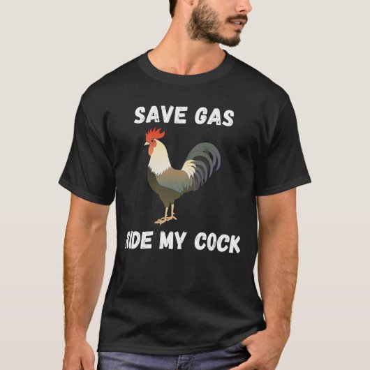 Sparen Gasride Mijn Cock-Rooster Lover T-shirt (Voorkant)