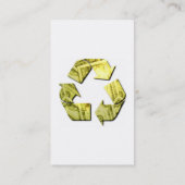 Sparen Geld Recyclen Visitekaartje (Achterkant)