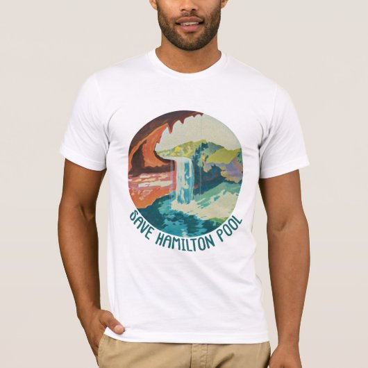 Sparen Hamilton Pool - Bella Canvas T-Shirt (Voorkant)