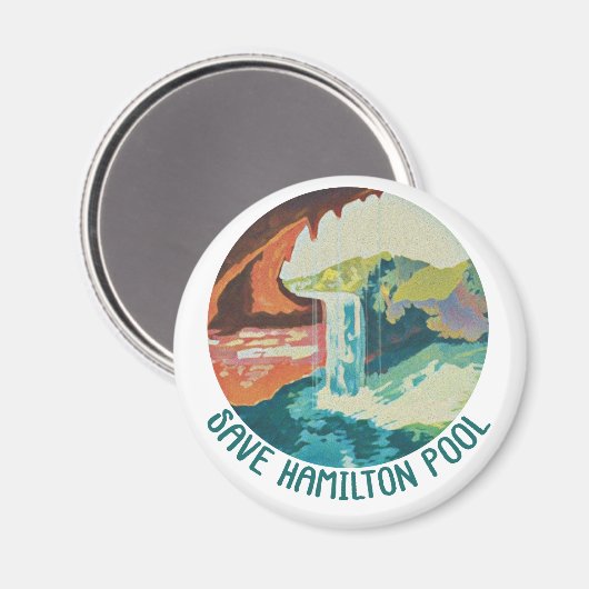 Sparen Hamilton Pool - Kitchen Magnet (Voorkant / Achterkant)