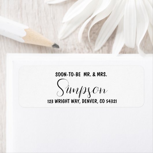 Sparen het Adres van de DatumTerugkeer Etiket (Insitu)