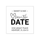 Sparen het Adres van de DatumTerugkeer Rubberstempel (Afrduk)