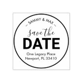 Sparen het Adres van de DatumTerugkeer Rubberstempel (Afrduk)