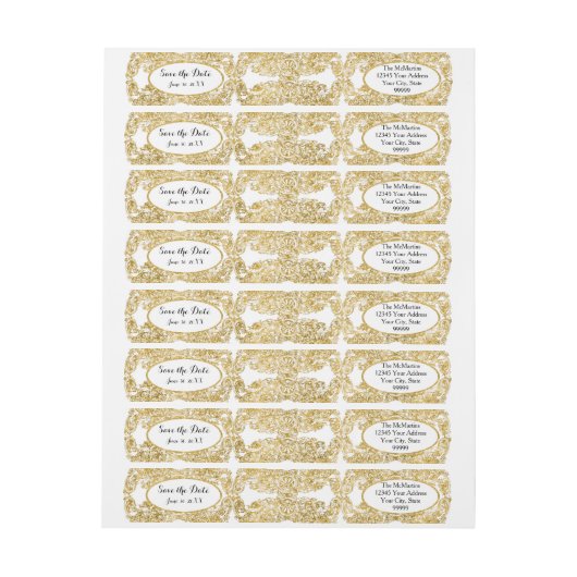 Sparen het Adres van de Terugkeer van de Datum Gol (Vel)