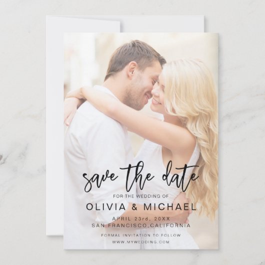 Sparen het Afbeelding van de Datum de Berichten va Save The Date (Voorkant)