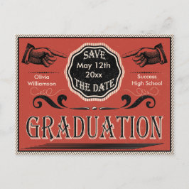 Sparen het Afstuderen van de Datum School Briefkaart