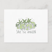 Sparen het amazon briefkaart (Voorkant)