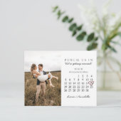 Sparen het Begin van het Roos van de Kalender van  Briefkaart (Staand voorkant)