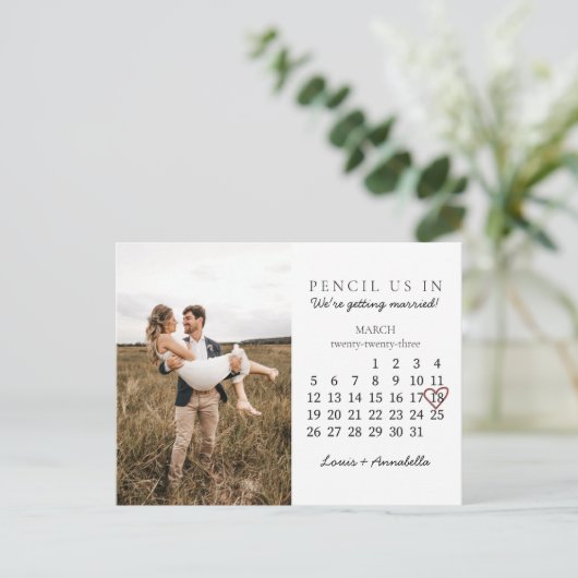 Sparen het Begin van het Roos van de Kalender van  Briefkaart (Staand voorkant)