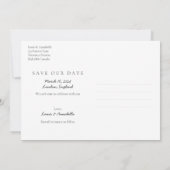 Sparen het Begin van het Roos van de Kalender van  Kaart (Achterkant)