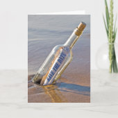 Sparen het Bericht van de Datum in een Fles Aankondiging (Voorkant)