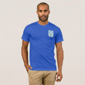 Sparen het Blauwe T-shirt van de Douane van het Li (Voorkant volledig)