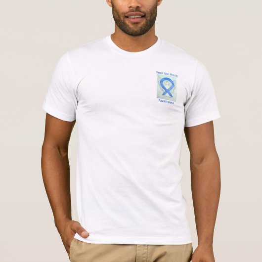 Sparen het Blauwe T-shirt van de Douane van het Li (Voorkant)