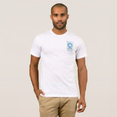 Sparen het Blauwe T-shirt van de Douane van het Li (Voorkant volledig)