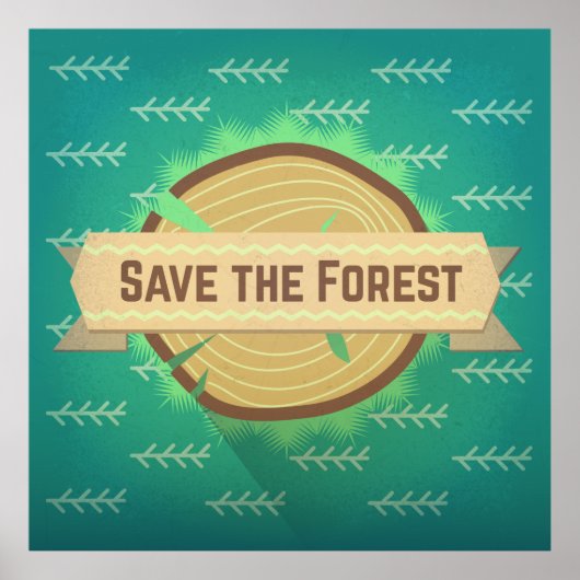 Sparen het bos poster (Voorkant)