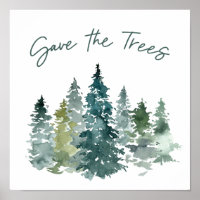 Sparen het bos van de Groene Waterverf van de Bome