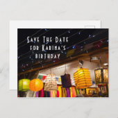 Sparen het Briefkaart van de Aankondiging van de D (Voorkant / Achterkant)