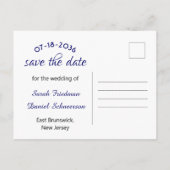 Sparen het Briefkaart van de Aankondiging van het  (Achterkant)