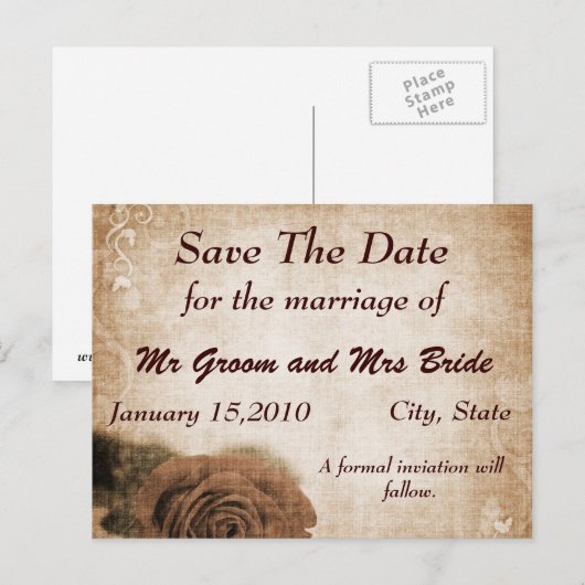  sparen het Briefkaart van de Dag (Voorkant / Achterkant)