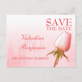 Sparen het Briefkaart van de Datum Enige Roze Roze