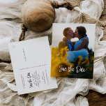 Sparen het Briefkaart van de Datum - Handgeschreve<br><div class="desc">Gefeliciteerd met je verloving! Zorg ervoor dat iedereen je grote evenement kan bijwonen met onze mooie Save The Dates! En met deze mooie briefkaarten kun je gemakkelijk bewerken en mailen! Klik op de knop "Aanpassen" om te beginnen met je indeling. Dit product bevat afbeeldingen die bedoeld zijn om te worden...</div>