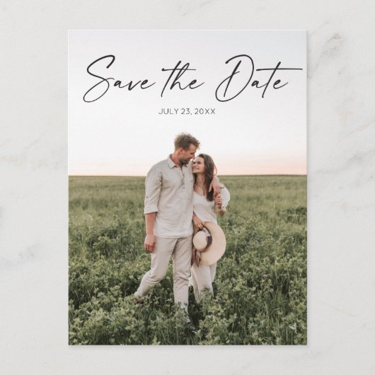 Sparen het Briefkaart van de Datum - Minimaal Manu (Voorkant)