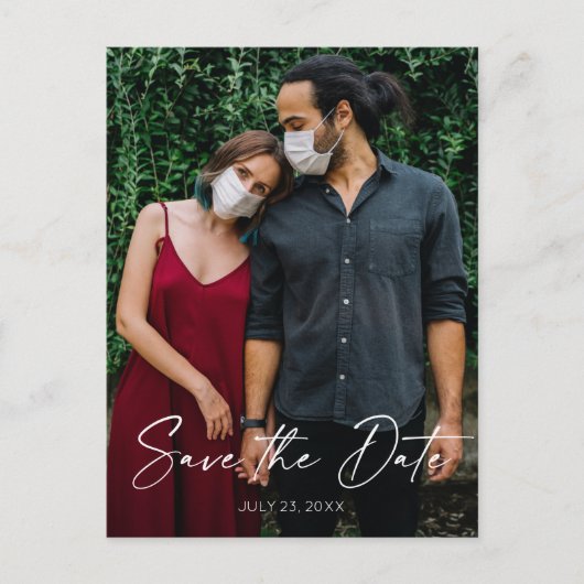 Sparen het Briefkaart van de Datum - Minimaal Manu (Voorkant)