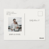 Sparen het Briefkaart van de Datum, minimaliseer s (Achterkant)