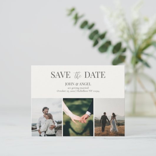 Sparen het Briefkaart van de Datum, minimaliseer s (Staand voorkant)