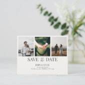 Sparen het Briefkaart van de Datum, minimalistisch (Staand voorkant)