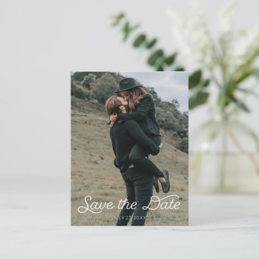 Sparen het Briefkaart van de Datum - Modern Manusc (Staand voorkant)