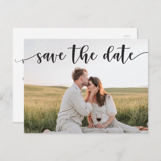 Sparen het Briefkaart van de Datum - Robuust Manus (Voorkant / Achterkant)