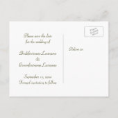 Sparen het Briefkaart van de Datumstrand (Achterkant)