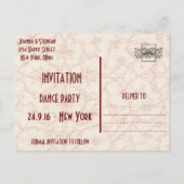 Sparen het Briefkaart van de Familie van de Datum (Achterkant)